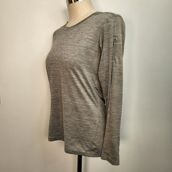 Club Ride Technical Tee Womens‎ M Gray Long Sleeve MTB Round Neck Lightweight - Picture 2 of 11